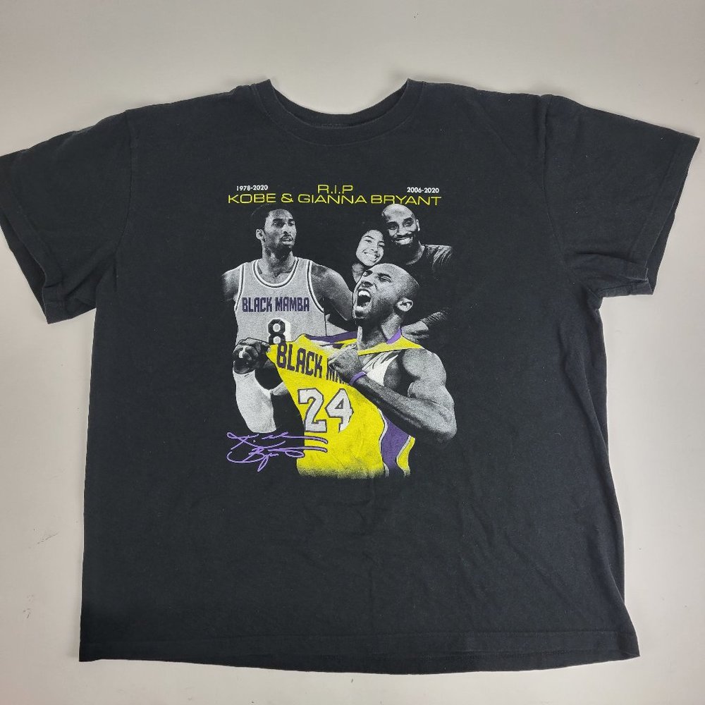 LA Kobe Bryant Kobe & Gianna Bryant Commemorative Shirt Size XXL